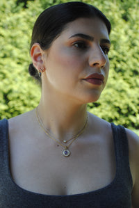 Chalcedony and Diamond Necklace
