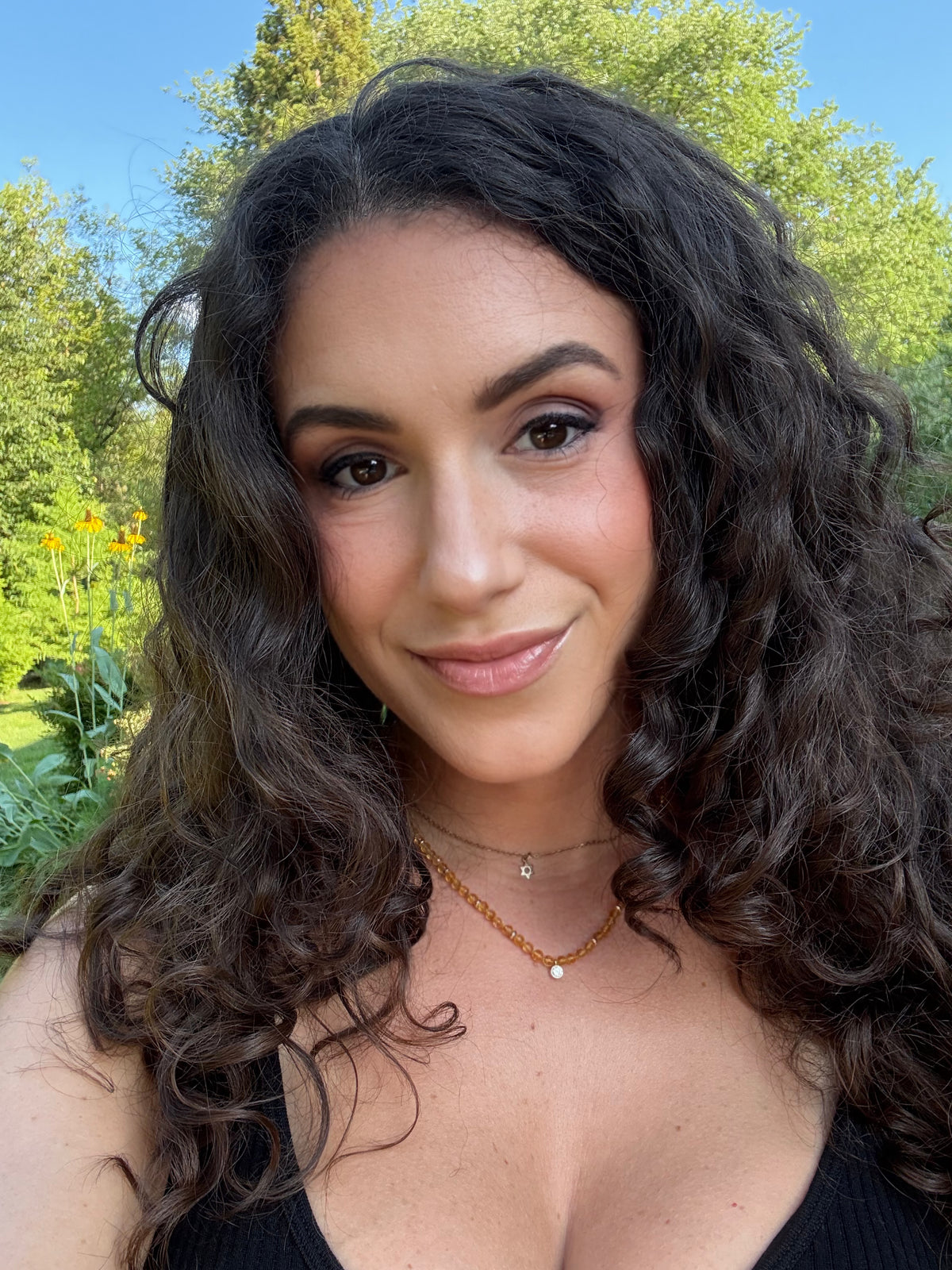 Citrine & Diamond Necklace