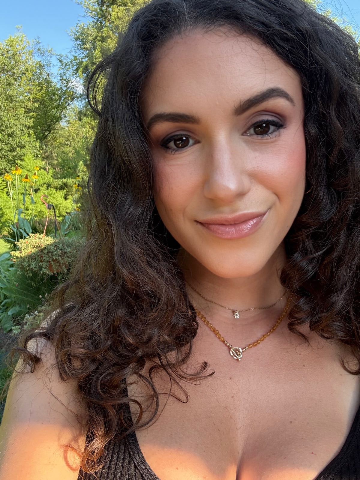 Citrine & Diamond Necklace