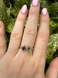 Tourmaline Toi Et Moi Ring
