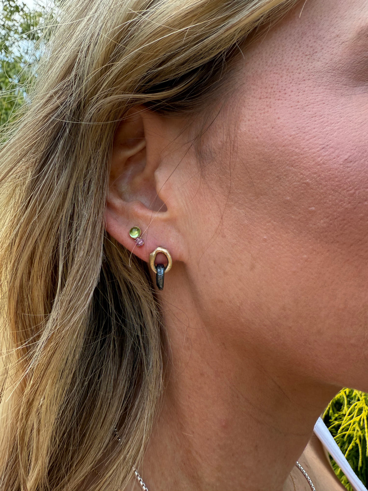 14K Yellow Gold Moon and Stars