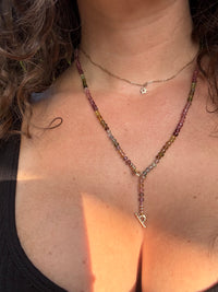 Multi-Color Tourmaline & Diamond Necklace