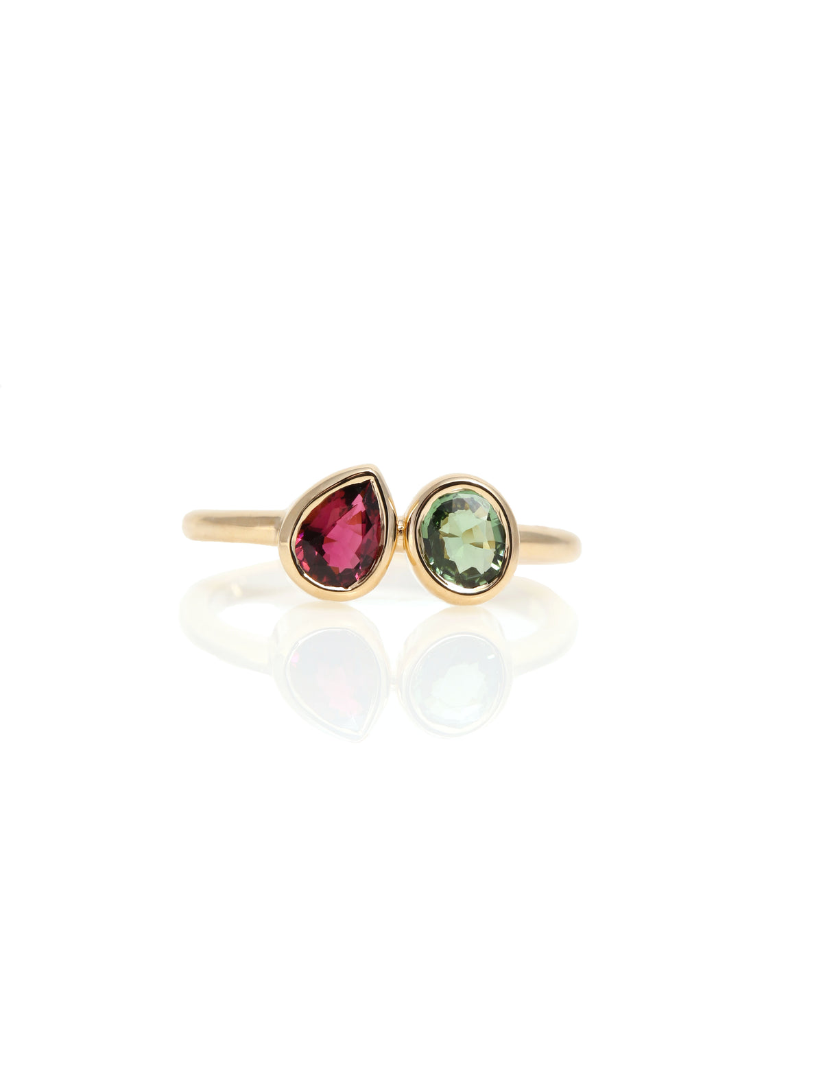 Tourmaline Toi Et Moi Ring
