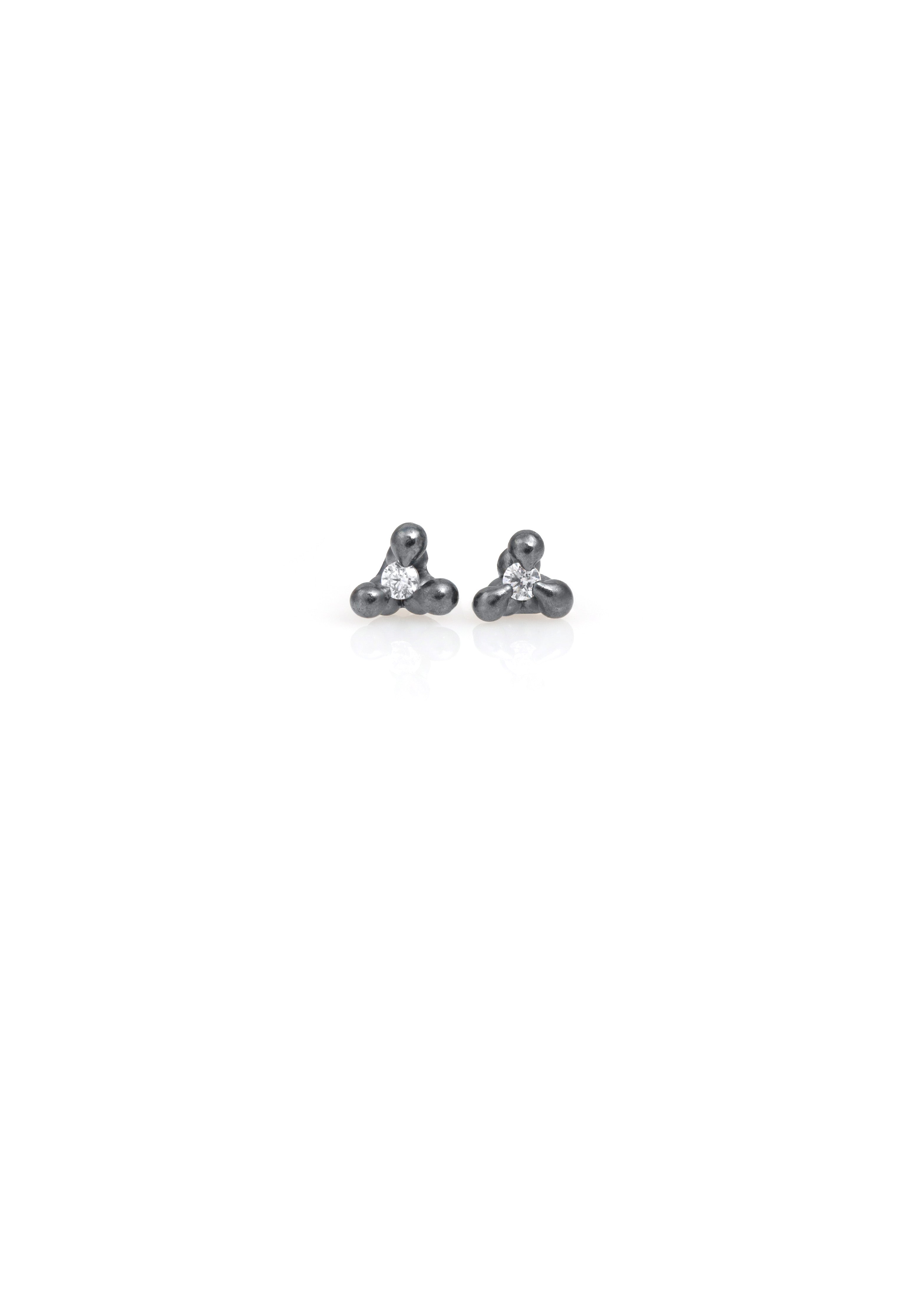 3 Prong CZ Studs