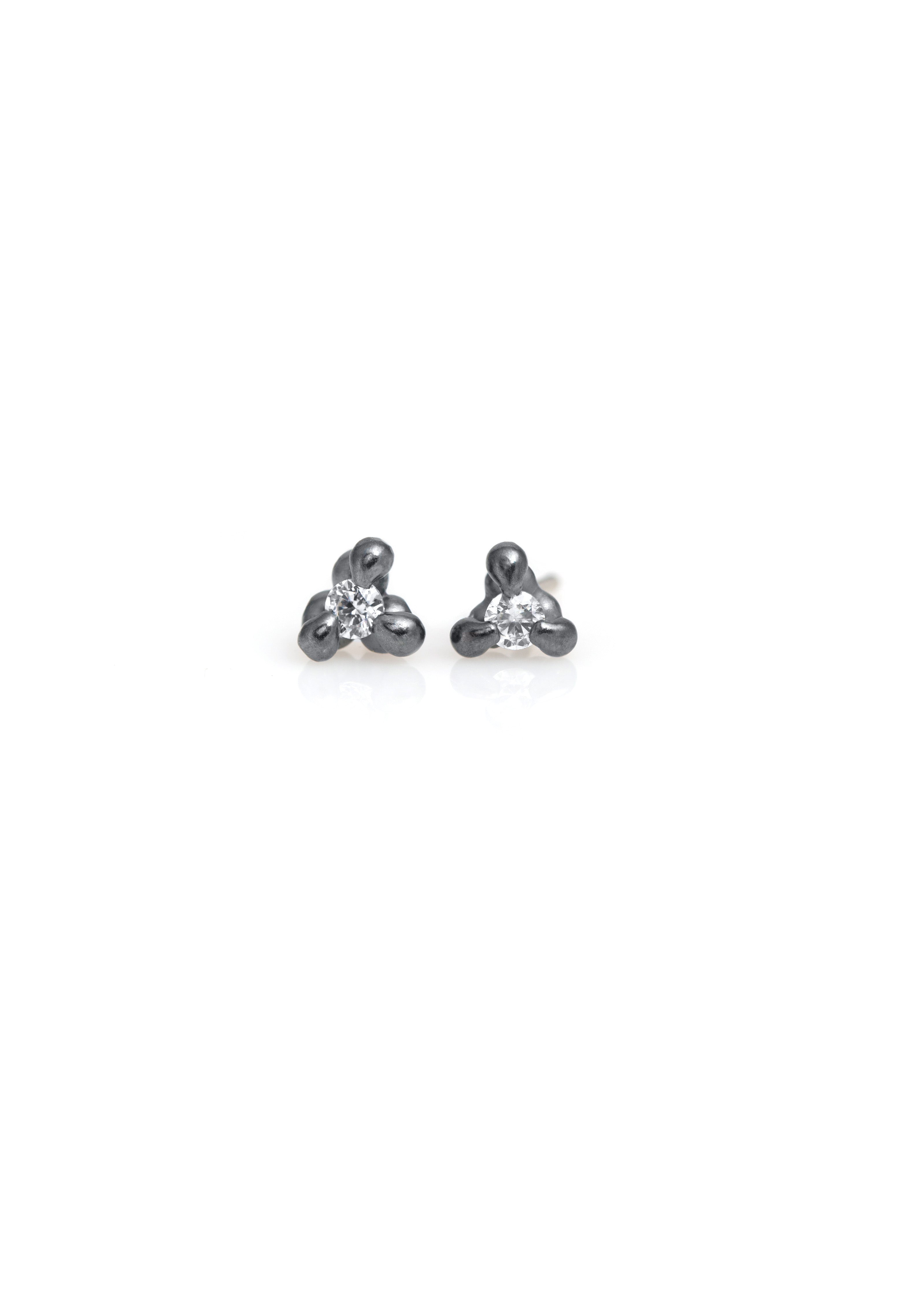 3 Prong CZ Studs