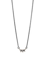Load image into Gallery viewer, Limited Edition 3 Stone Bar Necklace Black Spinel
