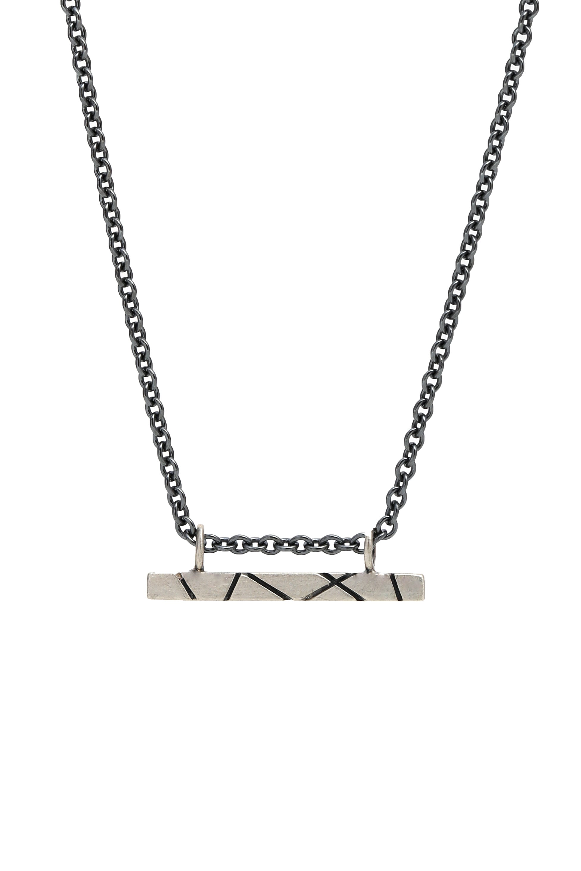 Intersecting Lines Bar Necklace