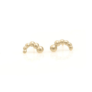 Crescent Moon Studs