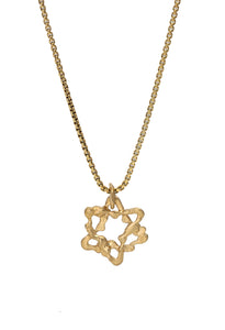 Star of David Melted Necklace