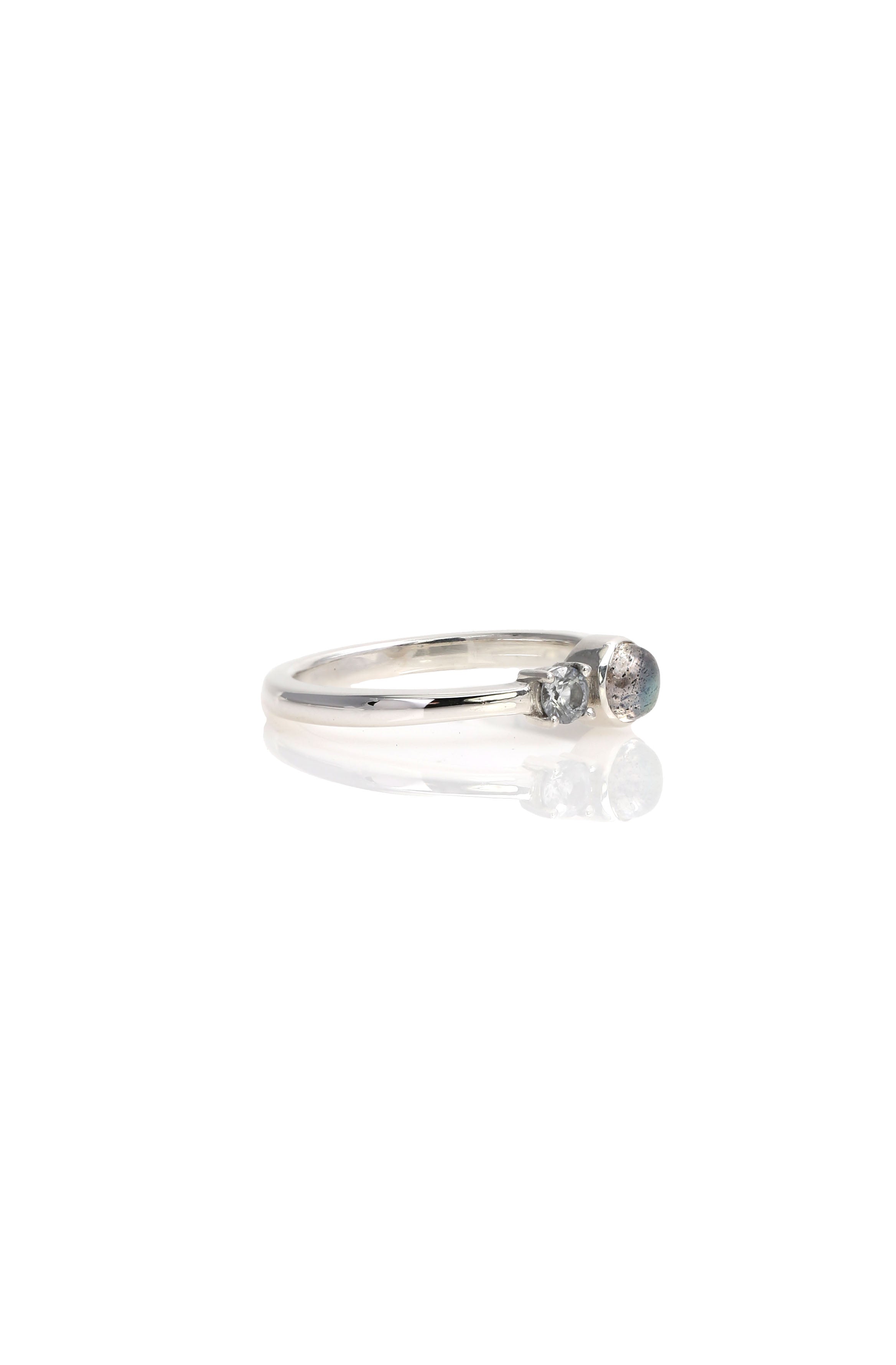 Moon and Stars Ring Single