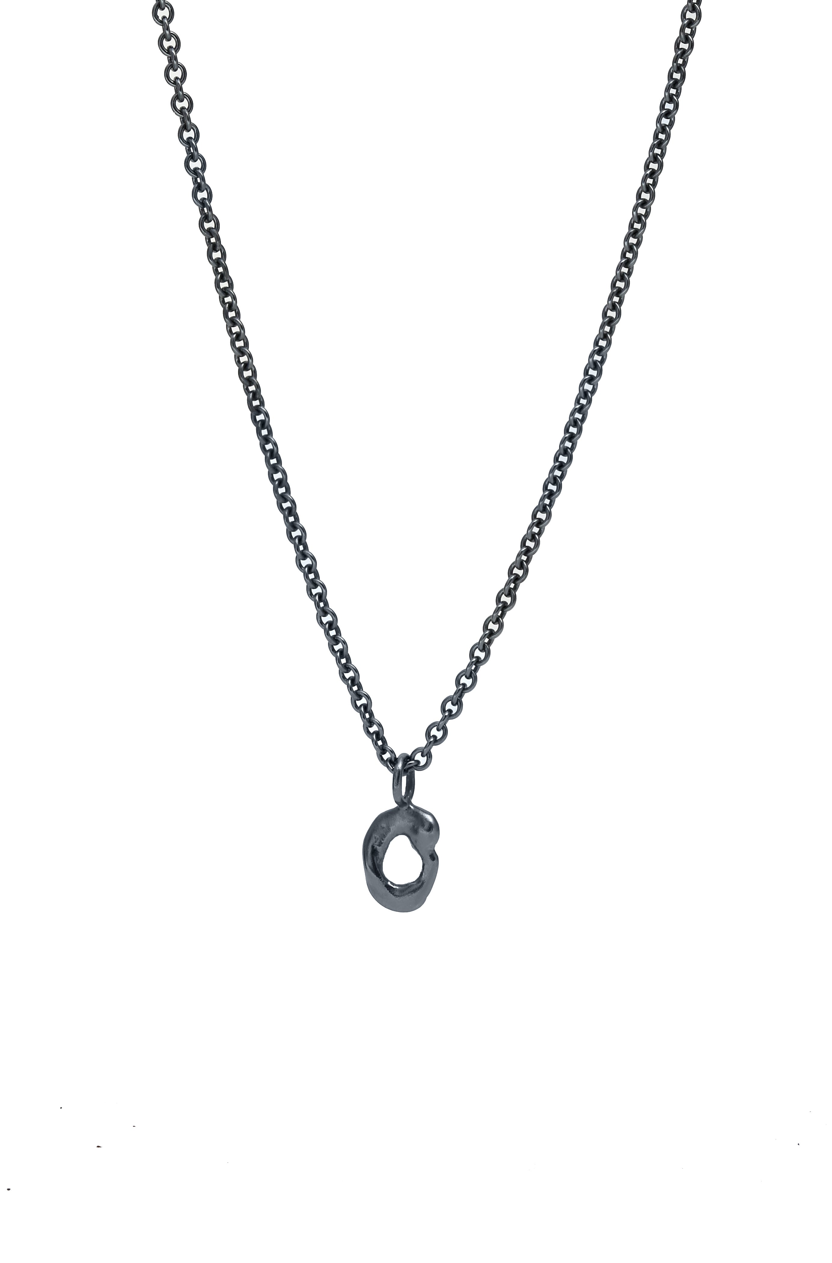 Tiny Melted O Necklace