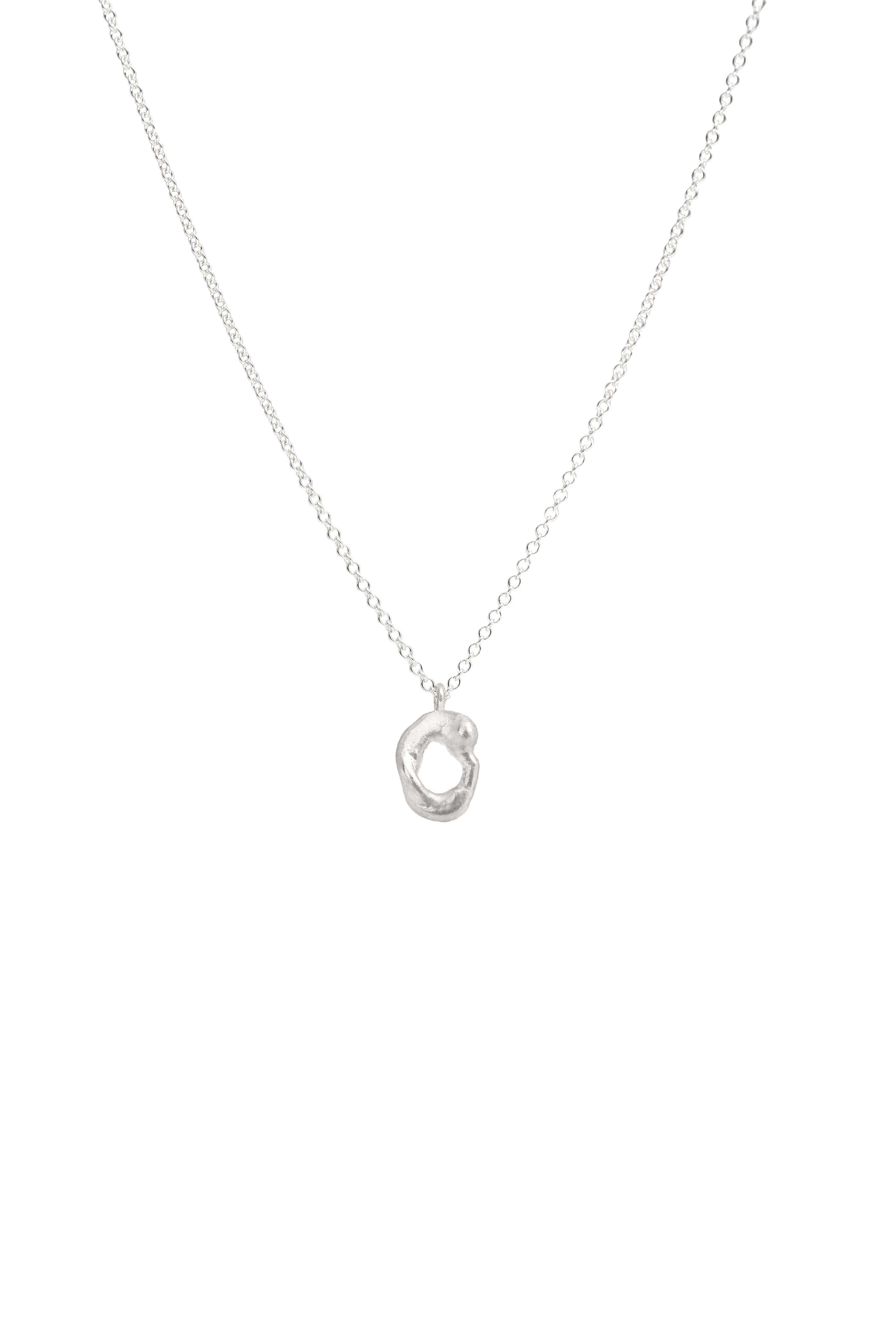 Tiny Melted O Necklace
